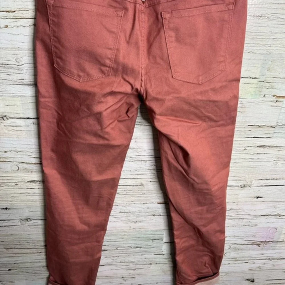 Prana kayla jeans pants mid rise salmon color outdoor wear skinny stretch size 4 - Picture 7 of 8